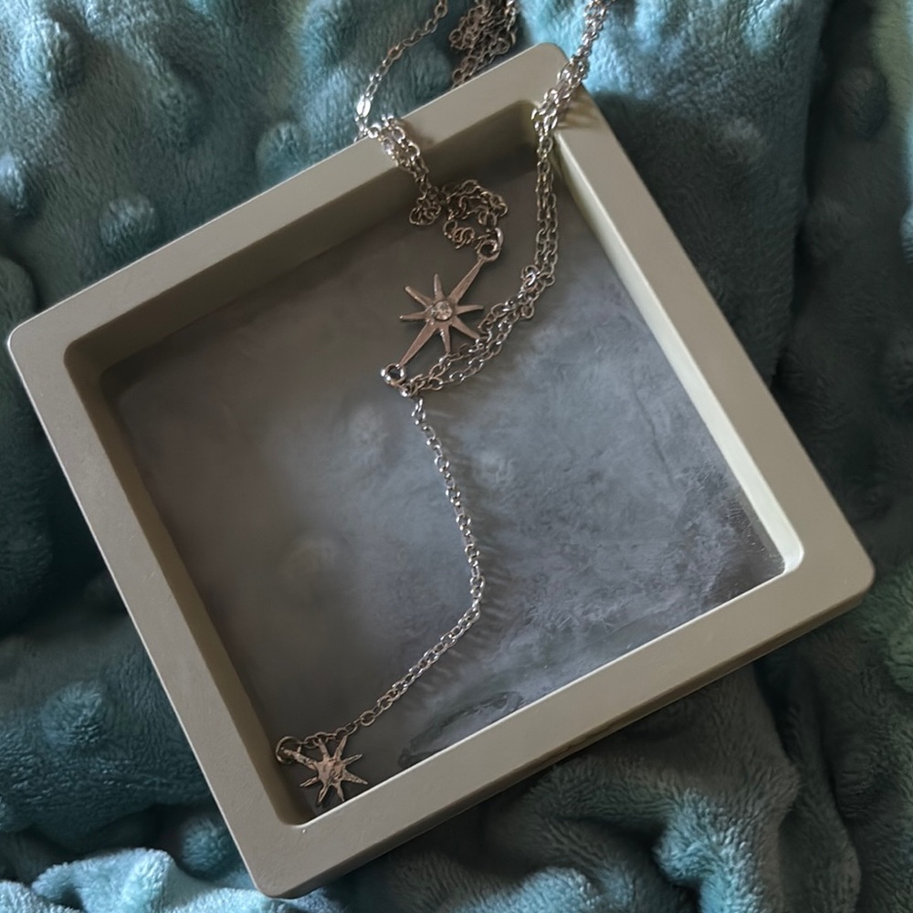 Silver Star Pendant Turbo Body Necklace